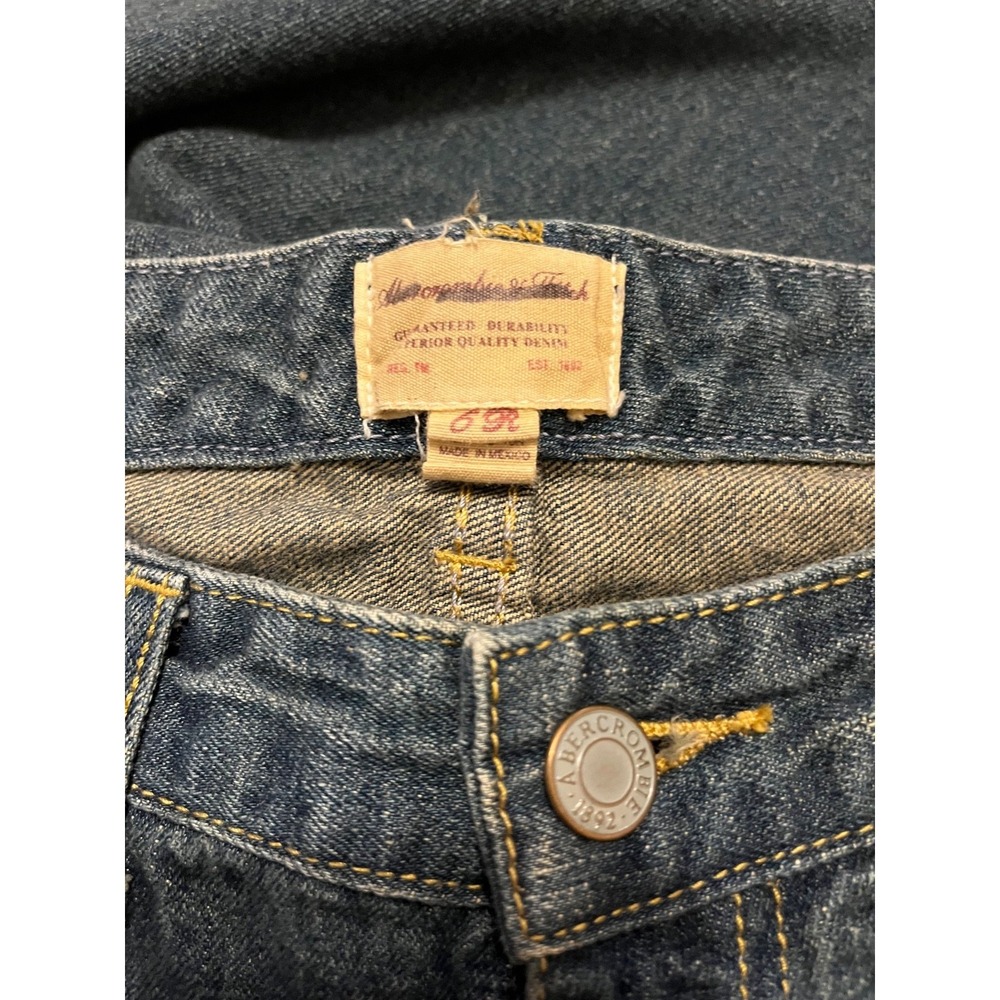 Abercrombie & Fitch Women's Bootcut Blue Denim Jeans 5-Pocket Women's 6 - Picture 5 of 6